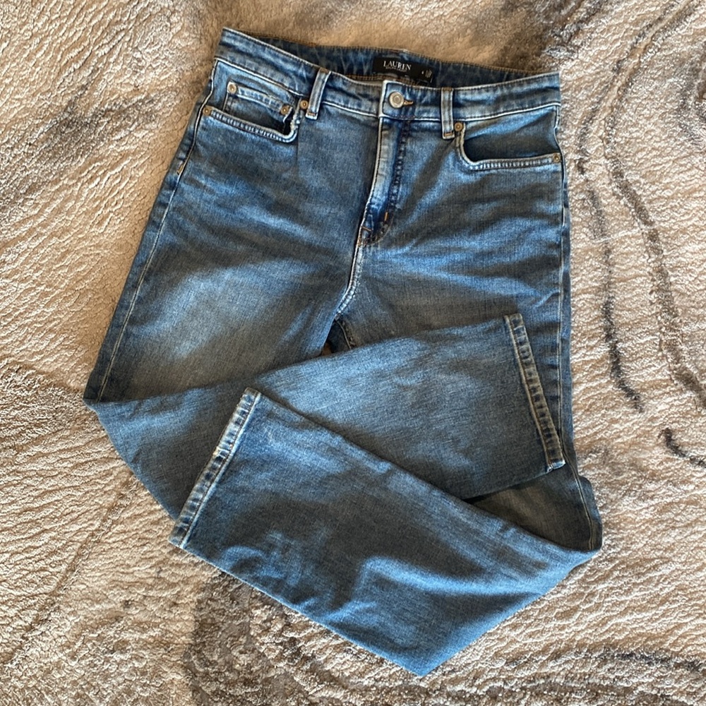 Lauren Ralph Lauren mid rise ankle length slightly distressed jeans size 6 NWOT - Picture 10 of 10